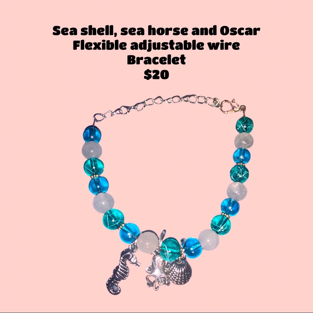 Nautical adjustable flexible wire bracelet